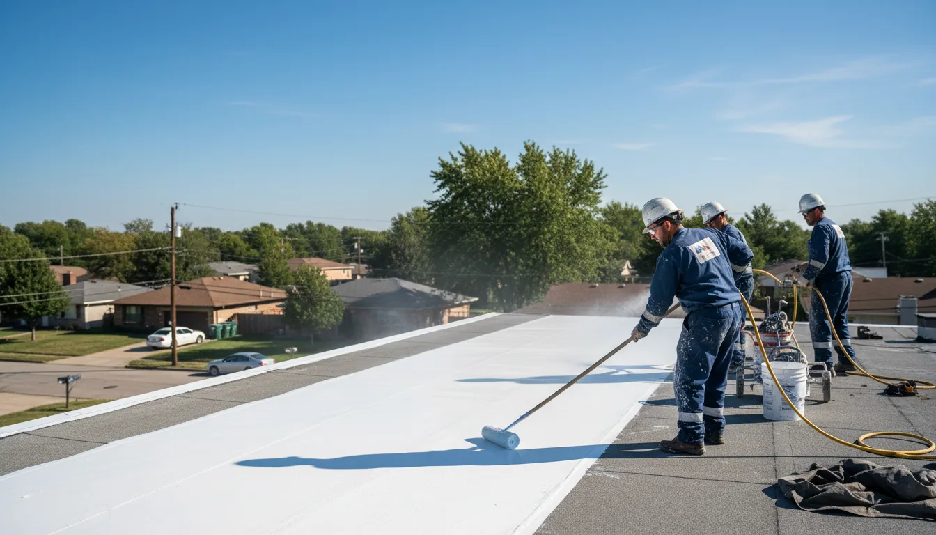 Commercial roof coating in Buzzards Bay, MA near me